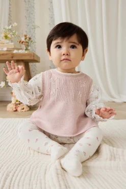 Abbie Knitted Top - Sweetpea Marle Abbie Flower