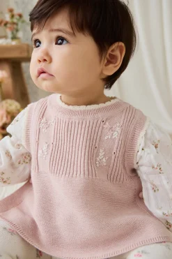Abbie Knitted Top - Sweetpea Marle Abbie Flower