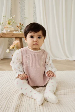 Abbie Knitted Top - Sweetpea Marle Abbie Flower