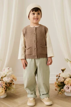 Ali Linen/Cotton Pant - Lichen