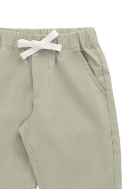 Ali Linen/Cotton Pant - Lichen