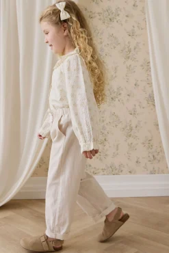Ali Linen/Cotton Pant-Natural