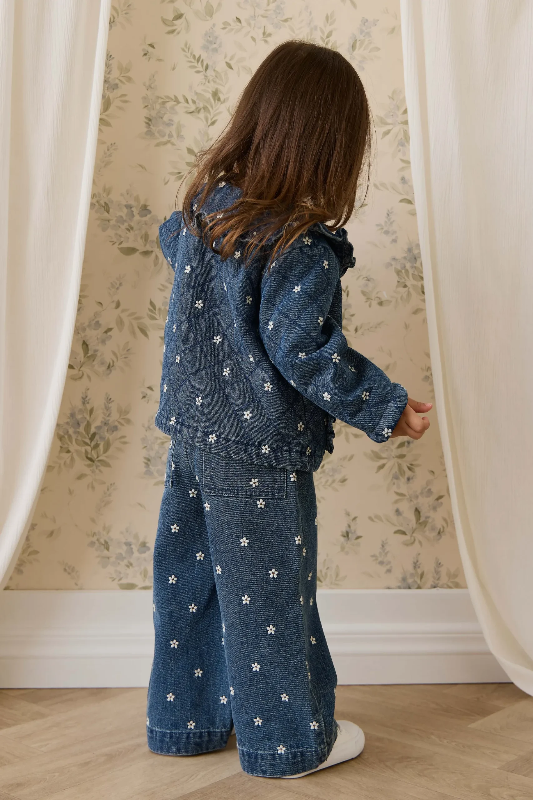 Amandine Jacket-Josie Floral Denim
