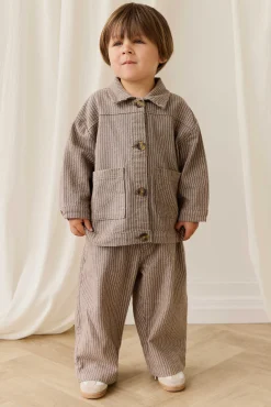 Axel Jacket-Mini Pinstripe Cassava / Iroko