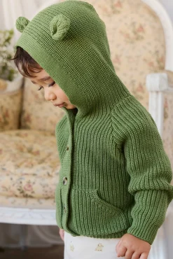 Bear Cardigan - Matcha