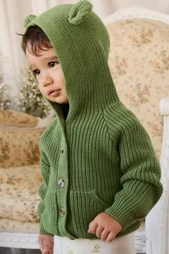 Bear Cardigan - Matcha