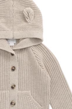 Bear Cardigan-Oat