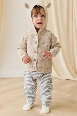Bear Cardigan-Oat