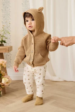 Bear Cardigan - Tawny Brown