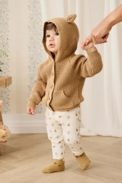 Bear Cardigan - Tawny Brown
