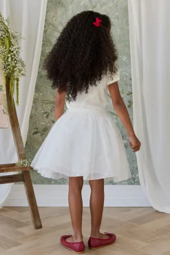 Bellamy Skirt - Parchment Ballerina Butterfiles