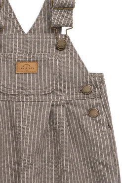 Blair Overall - Mini Pinstripe Cassava / Iroko