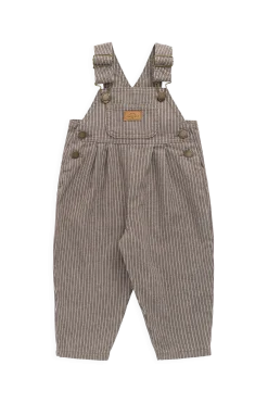 Blair Overall - Mini Pinstripe Cassava / Iroko