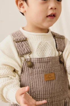 Blair Overall - Mini Pinstripe Cassava / Iroko