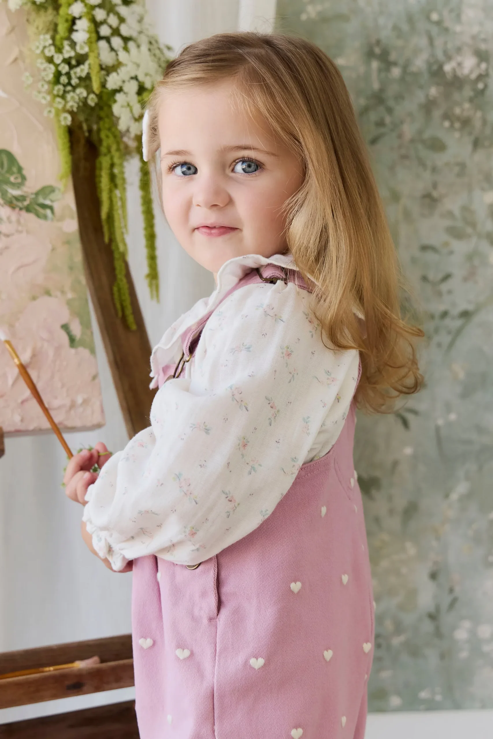 Blair Overall - Petite Heart Orchid