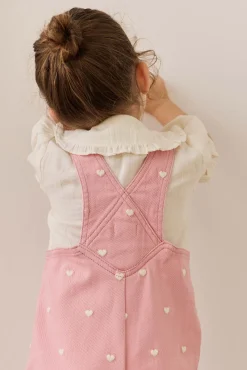 Blair Overall - Petite Heart Rose