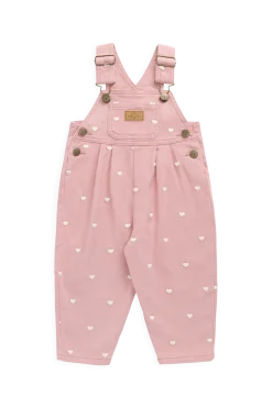 Blair Overall - Petite Heart Rose