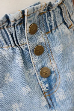 Brielle Skirt - Tully Floral Denim