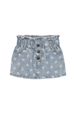 Brielle Skirt - Tully Floral Denim