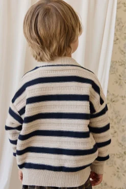 Byron Jumper-Byron Stripe Oat / Eclipse