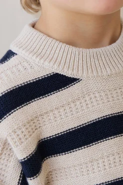 Byron Jumper-Byron Stripe Oat / Eclipse