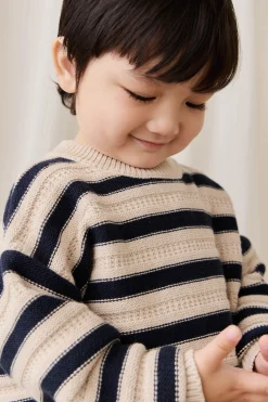 Byron Jumper-Byron Stripe Oat / Eclipse