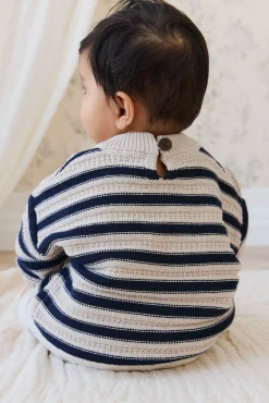 Byron Jumper-Byron Stripe Oat / Eclipse