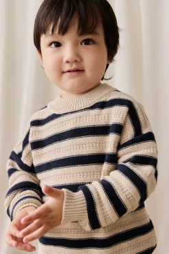 Byron Jumper-Byron Stripe Oat / Eclipse