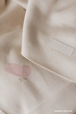 Cassie Jacquard Blanket - Egret