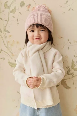 Cassie Jacquard Cardigan - Egret