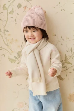 Cassie Jacquard Cardigan - Egret