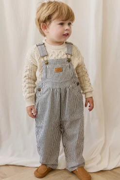 Cecil Overall-Sailor Stripe Eclipse / Cloud