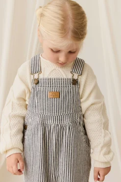 Cecil Overall-Sailor Stripe Eclipse / Cloud