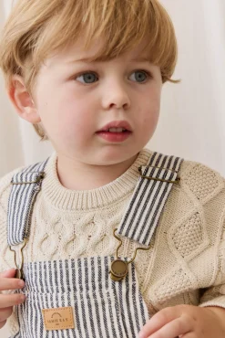 Cecil Overall-Sailor Stripe Eclipse / Cloud