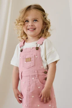 Classic Overall Dress - Petite Heart Rose