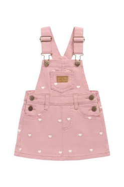 Classic Overall Dress - Petite Heart Rose