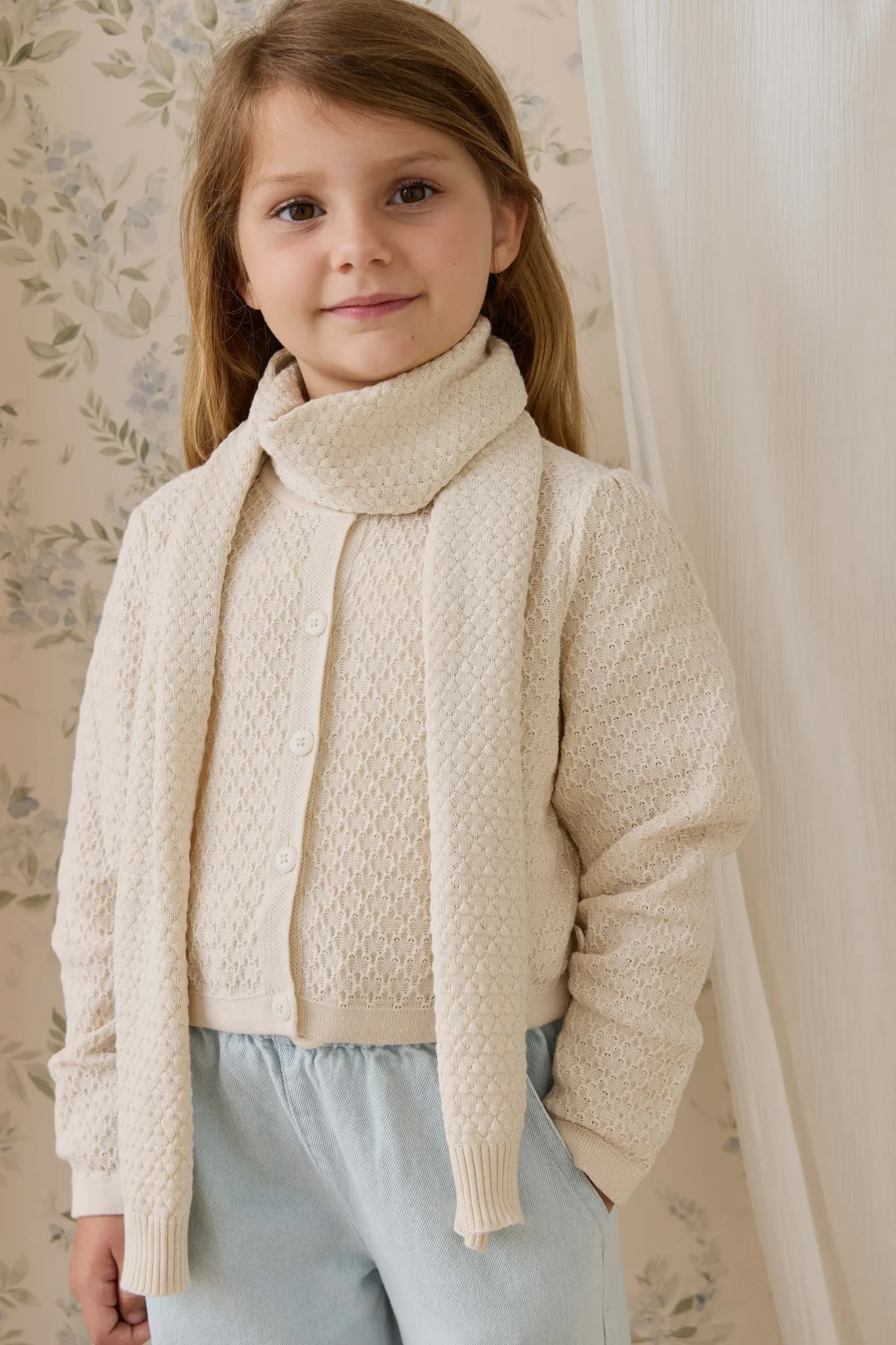 Clementine Scarf-Vanilla