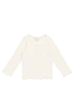 Cotton Fine Rib Agathe Top - Parchment