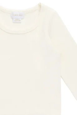 Cotton Fine Rib Agathe Top - Parchment
