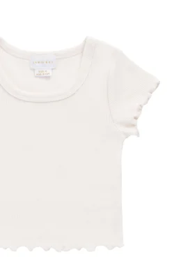Cotton Fine Rib Ines Top - Blushed Rose
