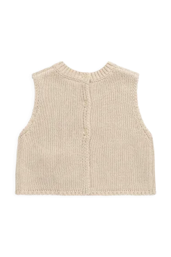 Drew Knit Vest - Vintage Linen