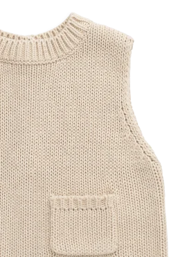 Drew Knit Vest - Vintage Linen