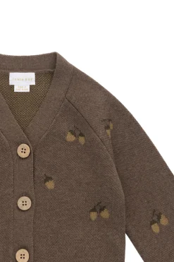 Easton Cardigan - Forest Acorns Toasted Marle