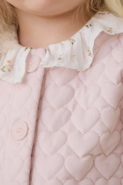 Elara Pincord Jacket - Soft Misty Rose