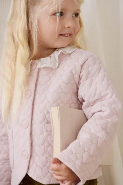 Elara Pincord Jacket - Soft Misty Rose