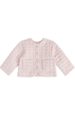 Elara Pincord Jacket - Soft Misty Rose