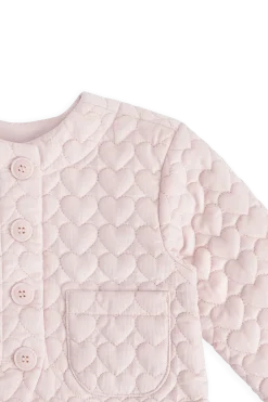 Elara Pincord Jacket - Soft Misty Rose