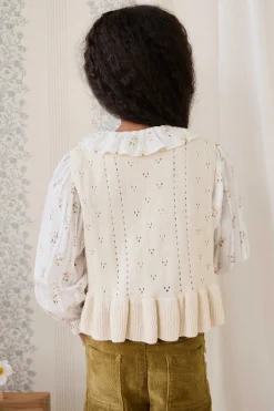 Erica Knitted Top - Vanilla