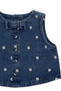Etta Top-Josie Floral Denim
