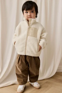 Ezra Sherpa Jacket-Natural
